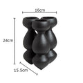 Axyaa Ceramic Vase Trio for Desk Decor Flowers Arrangement & Room Aesthetics