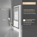 Axyaa 800x800mm Square LED Bathroom Mirror with Anti-Fog & Memory Function