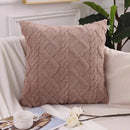 Axyaa Fuzzy Autumn Pillow Cover 45x45 for Sofa Home Decor