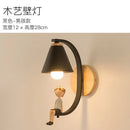 Axyaa Nordic LED Wall Lamp: Modern Resin Model for Bedroom & Children's Room Lighting