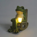 Frog Resin Solar Light for Garden by Axyaa