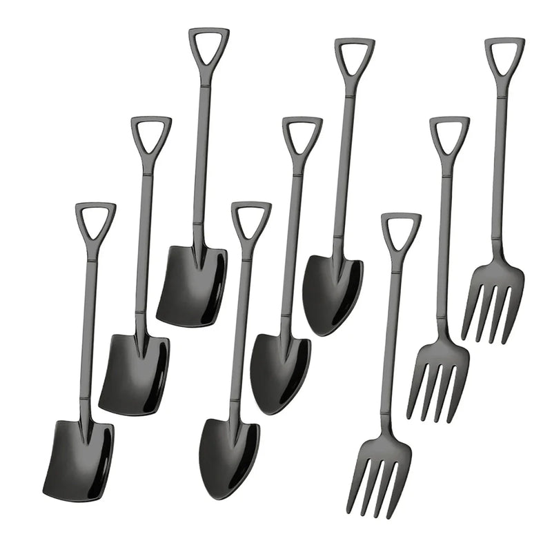 Axyaa Stainless Steel Dessert Scoop - Ice Cream Scoop Shovel Spoon Cake Watermelon
