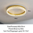 Axyaa Modern LED Dimmable Ceiling Light for Living Dining Bedroom Glossy Lighting