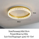 Axyaa LED Ceiling Light Dimmable Modern Round Glossy Lighting Fixtures