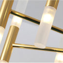 Axyaa Gold/Black Modern LED Art Pendant Lamp for Kitchen Living Room Loft Bedroom