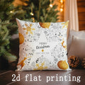 Axyaa Merry Christmas Patterned Cushion Covers - Sofa, Bedroom, Car Pillow Cover