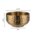 Axyaa Double Layer Stainless Steel Rice Bowl - Golden Ramen Bowls