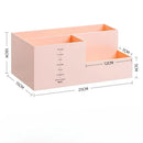 Axyaa Desktop Stationery Organizer - Plastic Compartments for Pens, Notebooks, and Office Supplies