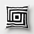 Axyaa Geometric Stripe Pillowcase with English Letter Design
