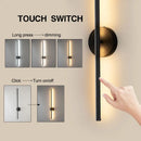 Axyaa Black Aluminum Strip Wall Sconce Dimmable LED Wall Lamp