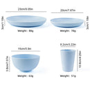 Axyaa Wheat Straw Ramen Bowl Set - 4-Piece Dinner Tableware