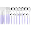 Axyaa Gold Stainless Steel Dinnerware Set for Elegant Table Setting