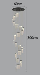 Axyaa Modern Staircase Chandeliers LED Pendant Light for Living Room Decor
