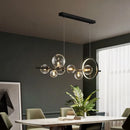 Axyaa Black Glass Bubble LED Chandelier Pendant Lights
