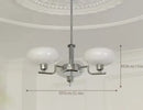 Axyaa French Style Glass Chandelier, Modern European Design for Home Living Spaces