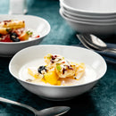 Axyaa Elisa Porcelain Soup Cereal Salad Dessert Bowl Set, 6-Piece 6.7"