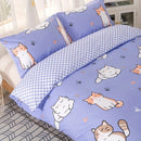Axyaa Kawaii Cat Print Duvet Cover Set - Fashionably Cute and Comfortable Bedding