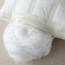 Axyaa Knitted Cotton Neck Pillow for Adults, Soft Cervical Bed Cushion, Neck Health Support