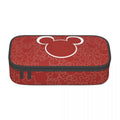 Axyaa Mickey Mouse Pencil Bag: High Capacity Makeup and Stationery Case