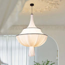 Vintage Cloth Pendant Lights for French Living Room, Bedroom Chandelier by Axyaa