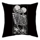 Axyaa Halloween Ghost Skull Pumpkin Decorative Pillow Cover 45X45CM