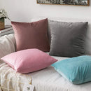Axyaa Plush Velvet Waist Cushion Cover | Ultra Soft Decorative Pillowcase
