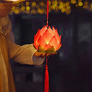 Axyaa Lotus Lantern Hand Held Glowing Light - Festive Chinese Decoration