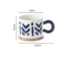 Axyaa Hand-painted Ceramic Mug 400ML Large Capacity Drinking Cup
