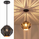 Axyaa Vintage Diamond Shade Pendant Lamp Chandelier Light Fixture for Kitchen Bedroom