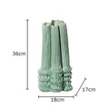 Axyaa Wrinkled Ceramic Vase with Artificial Flowers for Stylish Room Decor