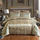 Axyaa Luxury Jacquard Bedding Set King Queen European American Satin 220x240