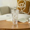 Axyaa Crystal Glass Hydroponic Vase for Art Flower Arrangement and Decor