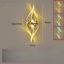 Axyaa Gold Acrylic Wall Lamp for Modern Decor & Lighting in Hallway, Bedroom, Living Room