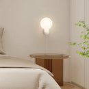 Axyaa Modern Black White LED Bedside Wall Lamp for Minimalist Living Room