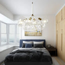 Axyaa Glass Ball Ceiling Chandelier for Modern Room Decor