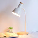 Axyaa Nordic Wood Iron LED Desk Lamp for Eye Protection