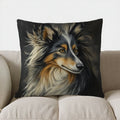Collie Dog Design Throw Pillow Cover by Axyaa - Sofa, Bedroom, Car Decor
