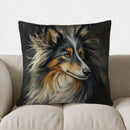 Collie Dog Design Throw Pillow Cover by Axyaa - Sofa, Bedroom, Car Decor