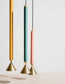 Axyaa Nordic Pendant Light for Kitchen Island with Long Pole for Dining Room & Bar