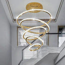 Axyaa LED Pendant Chandeliers for Staircase | Modern Home Decor Hanging Light