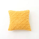 Axyaa Geometric Short Plush Pillow Cover Set for Living Room Sofa