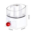Axyaa Rotating Makeup Organizer with Drawer, Large Capacity Cosmetic Display Case.