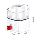 Axyaa Rotating Makeup Organizer with Drawer, Large Capacity Cosmetic Display Case.