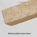 Yellow Cave Stone Wabi Sabi Style Bedside Lamp by Axyaa with Light Source
