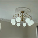 Axyaa Iron and Glass Pendant Lamp - Modern Luxury for Living, Bedroom, Dining Room