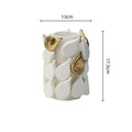 Axyaa Fruit Shape Gold Ceramic Vase - Creative Handicraft Home Decoration Accessory
