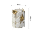 Axyaa Fruit Shape Gold Ceramic Vase - Creative Handicraft Home Decoration Accessory