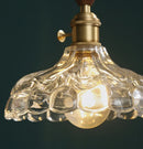 Axyaa Nordic LED Pendant Lamp Glass Hanging Light Fixtures for Home Decor