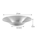 Axyaa Stainless Steel Fruit Salad Bowl Set - Kitchen Tableware Dinner Noodle Bowls