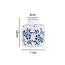 Axyaa Blue White Porcelain Vase Retro Chinese Wine Medieval Ceramics Home Decor